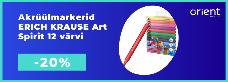 Akrüülmarkerid ERICH KRAUSE Art Spirit 12 värvi