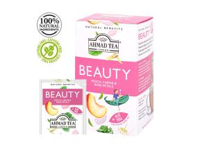 Taimetee AHMAD, Beauty virsiku-, jaani- ja roosi kroonlehed 20tk ümbrikus