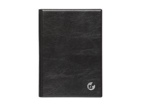 Raamatkalender Boss A5, NÄDAL vertikaal, spiraalköide, plastkaaned (MUST) 00039/40070