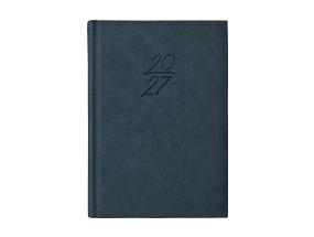 Raamatkalender Kalendermärkmik A6 PÄEV, kunstnahk (TUMESININE) 00029/40084