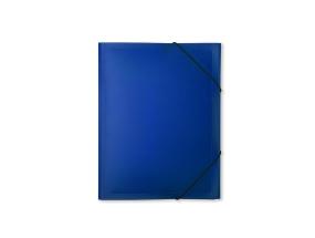 Plastmapp kummiga A4 b.n.t Office sinine