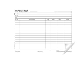 Blankett A5 saateleht isekopeeruv 100l pakis