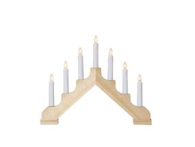 Advendi küünlajalg STAR TRADING naturaalne puit 1 tk