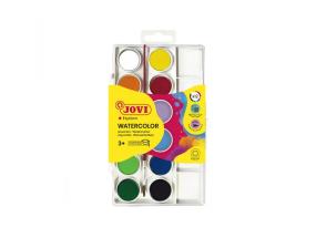 Akvarellvärvid JOVI 12 värvi +pintsel
