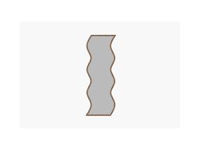 Peegel Safi - White, Walnut