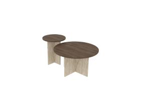 Kohvilaud Private - Walnut, Travertine
