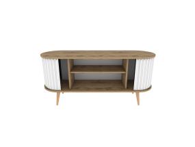 TV laud Stor - Oud Oak, White