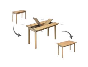 Mööblikomplekt toolid Vina Mini 06 1070 - Oak, Green