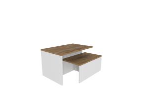 Mööblikomplekt lauad Twins - Oak, White