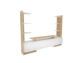 TV laud Ava - Oak, White