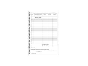 Blankett Kassaraamat A5, pikuti, spiraalköide