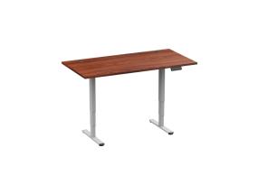 Adjustable Height Table Up Up Bjorn II Gray, Table top L Dark Walnut
