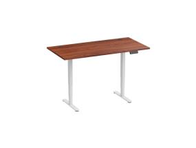 Adjustable Height Table Up Up Bjorn II White, Table top M Dark Walnut