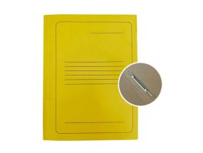 Project File A4 cardboard Smiltainis with metal clip, with print yellow