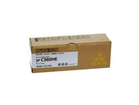 Ricoh SP C360HE (408187) Toner Cartridge, Yellow
