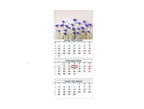Wall Mounted Calendar 3 parts Trio 30x66cm.