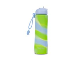 COOLPACK Silikon water bottle Pump 600 ml Girls Blue