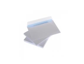 Envelopes with stripe C6 114x162 mm, white 75g x 50 pcs