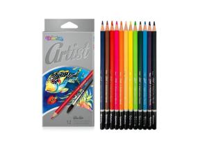 Colorino Artist Watercolour pencils 12 colours and brush