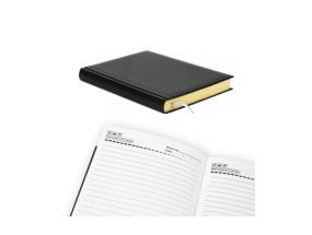 Planning notebook Forpus, A5/360,  PVC cover, Black, Yellowi pages  0726-191