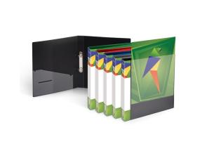 Binder Forpus, A4 / 30 mm, 2 rings, Ø 16 mm, plastic, black 0804-107