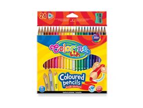 Colorino Kids Triangular coloured pencils 24 colours (with sharpener)
