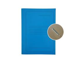 Project File A4 cardboard Smiltainis with metal clip, with print blue