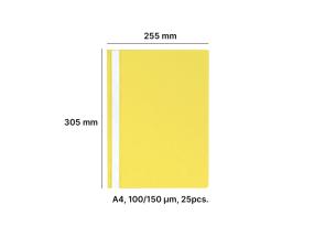 AD Class Report file 100/150 yellow, 25pcs./pack.