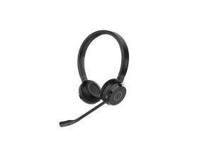 Jabra Evolve 65 TE UC Stereo Link390a Wireless Headset, Bluetooth, USB-A, Black