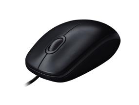Logitech M90 Wired Mouse, USB Type-A, Optical, 1000 DPI, Grey