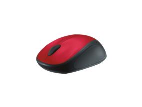 Logitech M235 Wireless Mouse, RF Wireless, 1000 DPI, Red/Black