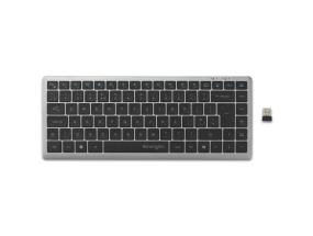 Kensington KB435 EQ Rechargeable Multi-Device Compact Keyboard RF+BT, US, Space Grey