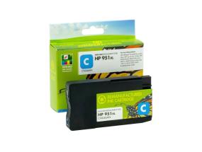 Compatible Static-Control Hewlett-Packard 951XL (CN046AE) New chip, Cyan, 1500 p.