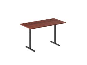Adjustable Height Table Up Up Bjorn Black, Table top M Dark Walnut