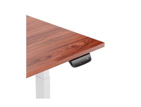 Adjustable Height Table Up Up Thor White, Table top M Dark Walnut