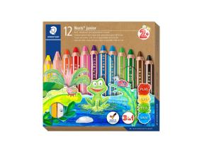 Värvipliiatsid STAEDTLER Noris Junior 3in1 12 värvi + teritaja
