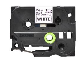 Kleepkirjalint/markeerimislint BROTHER TZE-N251 24mm must/valgel lamineerimata