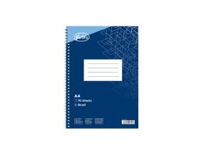 Kaustik spiraalköites A4 FOROFIS ruuduline augustatud kartongkaaned 70 lehte