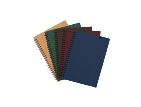 Kaustik spiraalköites A5 SMLT ruuduline registriga kartongkaaned 96 lehte