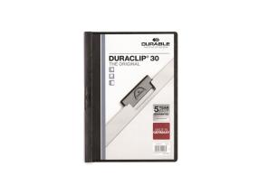 Kiilkaaned A4 DURABLE Duraclip 30-le lehele must