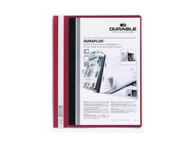 Kiirköitja A4 DURABLE Duraplus esikaane taskuga punane