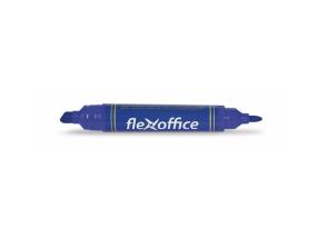 Permanentne marker FLEXOFFICE 0.86.0 mm, kahepoolne, sinine