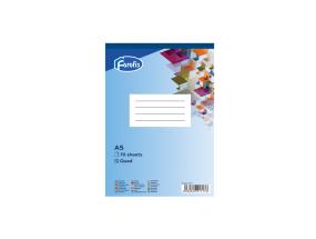 Kirjaplokk A5 ruuduline FOROFIS liimköites augustusega 70 lehte