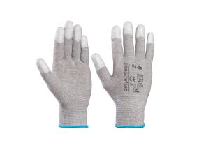 Töökindad nailonist antistaatilised ESD PU-kate näpuotstes KK38 nr.8
