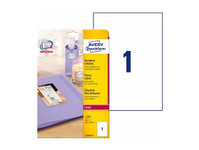 Kleebisetikett AVERY Zweckform 210x297mm 40 lehte läikivad (L7767-40)