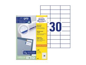 Kleebisetikett AVERY Zweckform 70x29,7mm 100 lehte (3489)