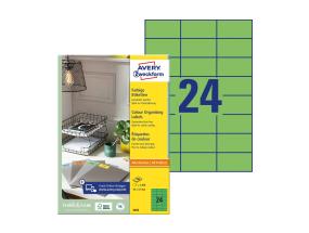 Kleebisetikett AVERY Zweckform 70x37 mm 100 lehte roheline (3450)