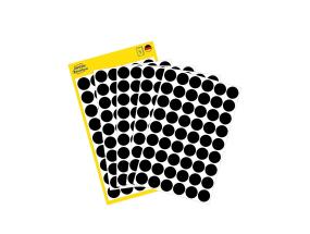 Kleebisetikett AVERY Zweckform Q12mm must 270 tk (3140)