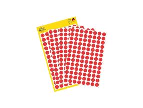 Kleebisetikett AVERY Zweckform Q8mm punane 416 tk (3010)