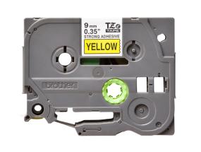 Kleepkirjalint BROTHER Strong TZE-S621 9mm must/kollasel analoog